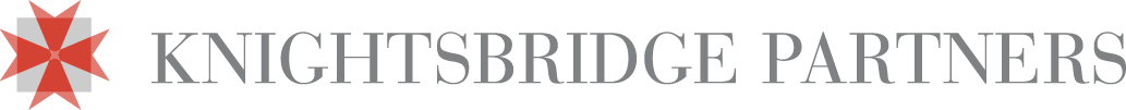 Imagotype for Knightsbridge Partners depicting a shield 