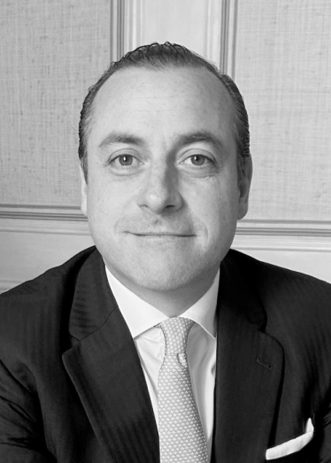 Black and white portrait of Michael Brennan